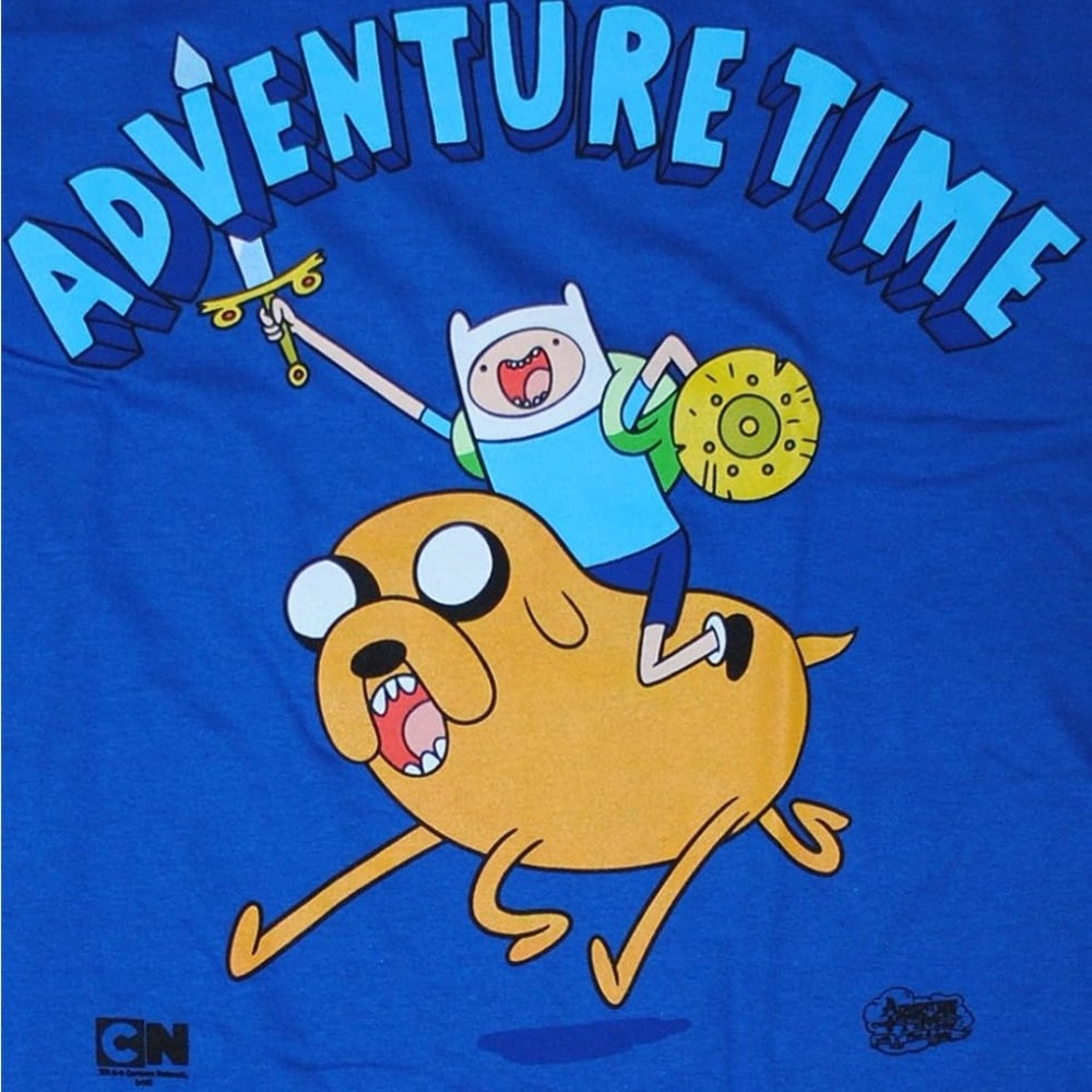 Cartoon Network Adventure Time Blue Tee